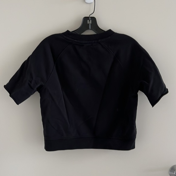 AllSaints Lila Short Sleeved Sweatshirt Black Size S - Picture 5 of 5